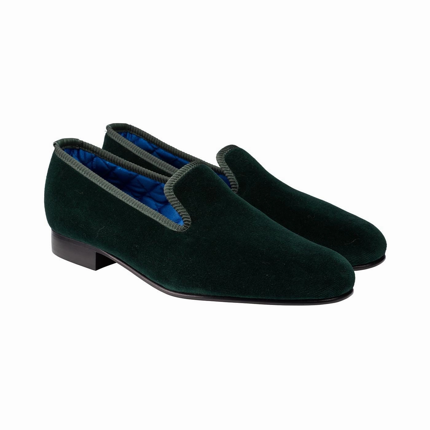 Comfortable Fit System Vacation Shoes Plain Albert Green Velvet