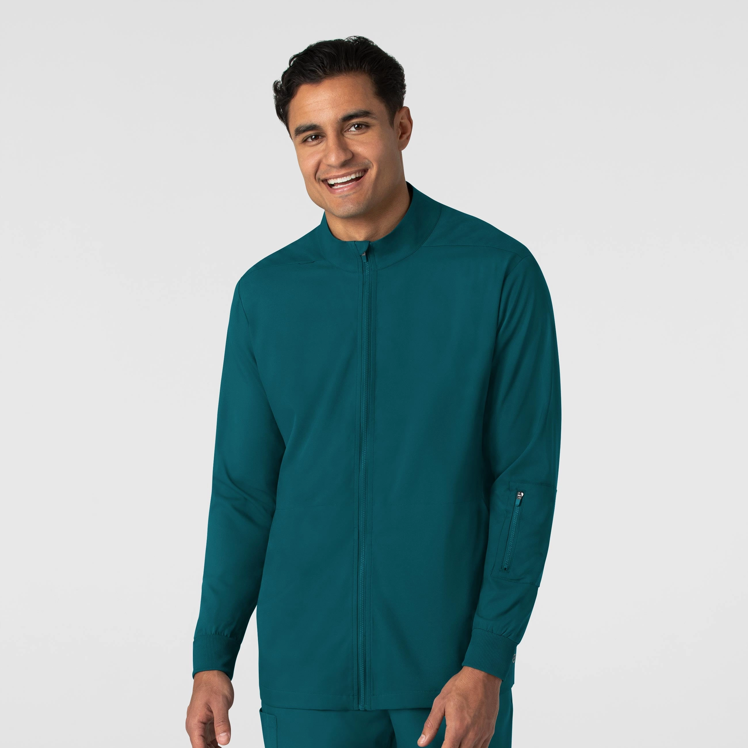 Ideal Boundless Men's Warm Up Scrub Jacket - Caribbean