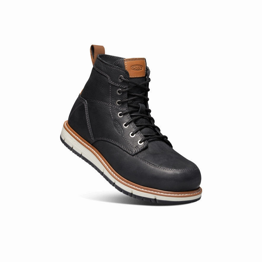 Men's San Jose 6" Boot (Aluminum Toe)  |  Black/Caramel Cafe Cold Trek Warm Interior