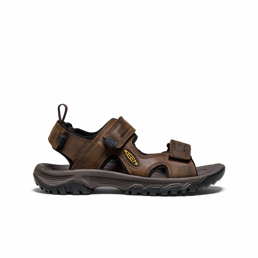 Moist Safe Sunset Hour Men's Targhee III Open Toe Sandal  |  Bison/Mulch