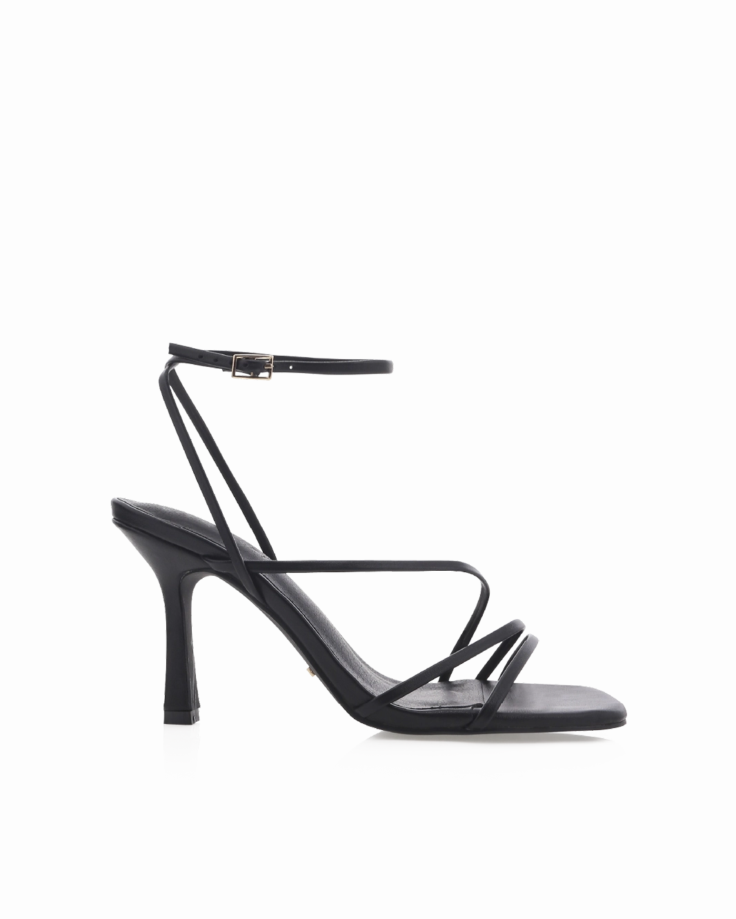 SYLVIA WIDE FIT - BLACK Plush Heels Comfortable Insole