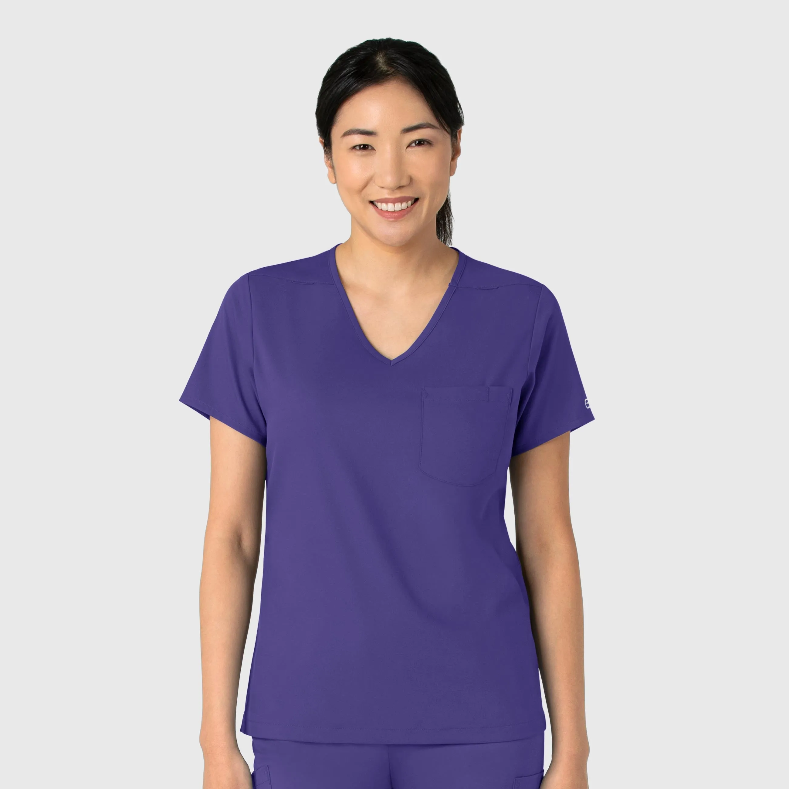 Temperature Control Technology Boundless Women's Tuck-In Scrub Top - Grape