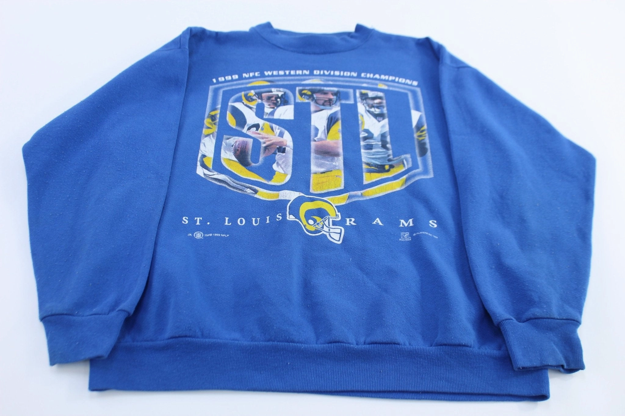 1999 St. Louis Rams Western Division Champs Sweatshirt Relaxed Street product snowboarding suitability