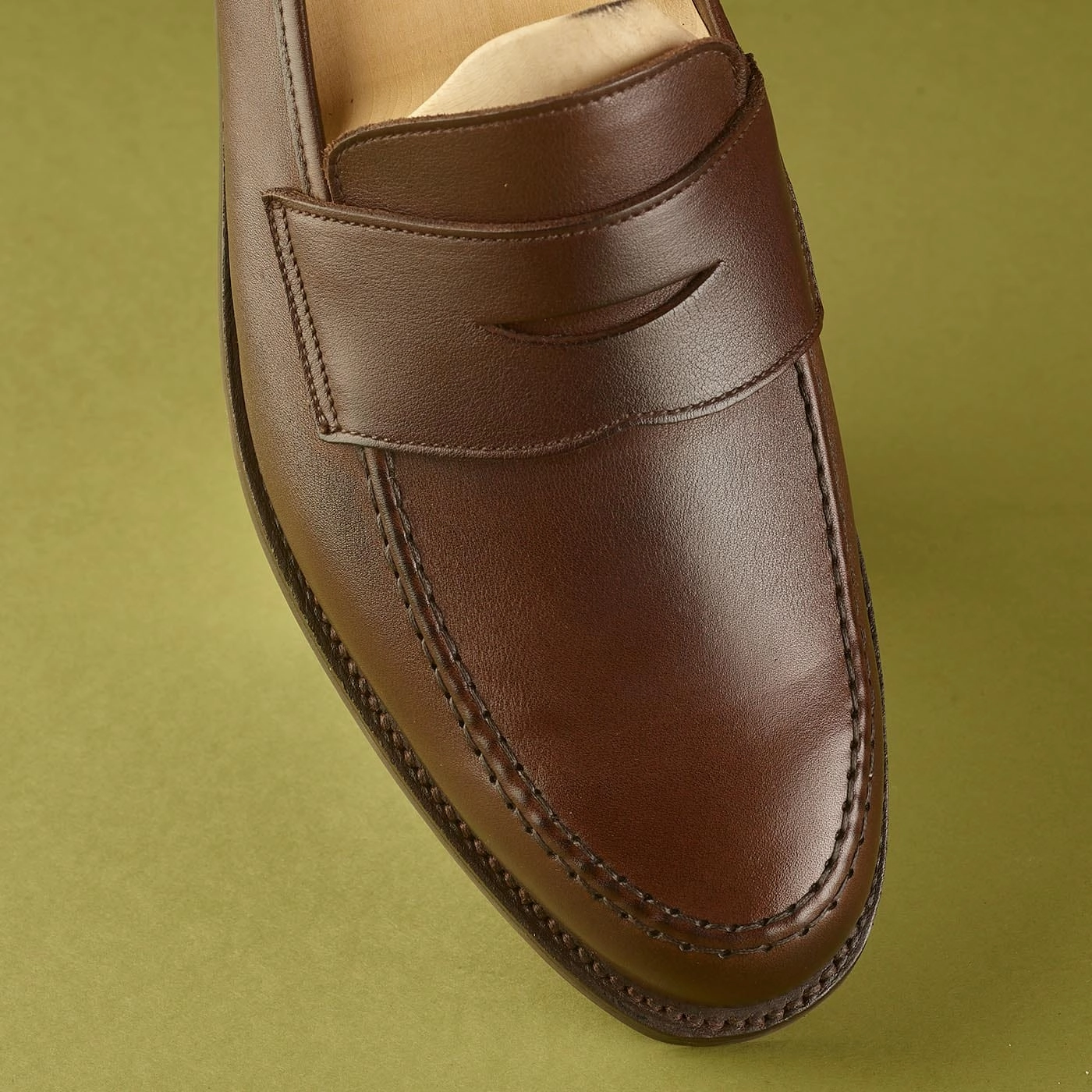 Fashionable Slip-ons Harvard 2 Dark Brown Milled Calf