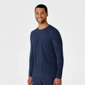VentilatedBack Men's Performance Long Sleeve Tee - Navy