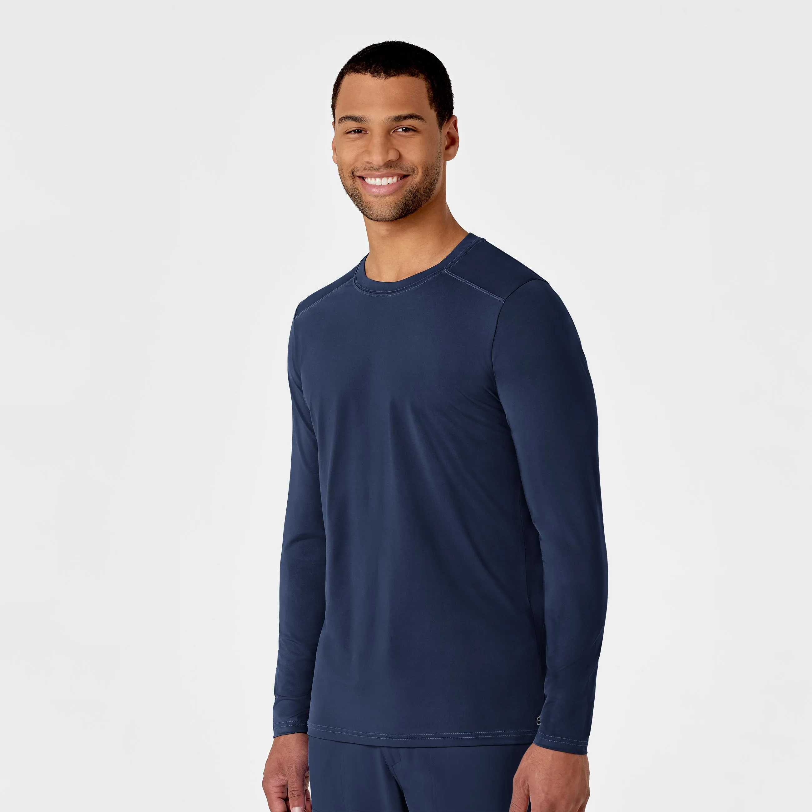 Men's Performance Long Sleeve Tee - Navy Reinforced Seams