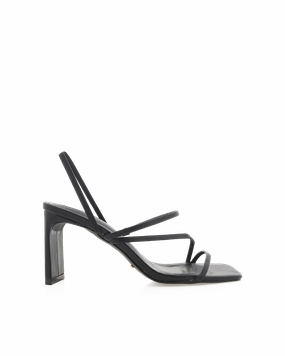 GENNA - BLACK Soft Cushion Heels