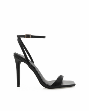 GLAM - BLACK Cushioned heel