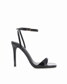 GLAM - BLACK PATENT studded