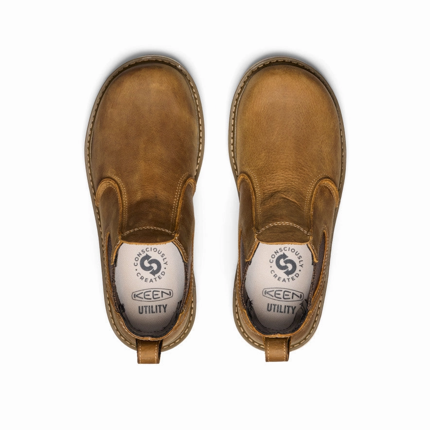 Women's San Jose Chelsea 90?? Heel Boot (Soft Toe)  |  Belgian/Gum Comfort Grip Leather Upper