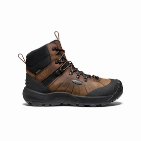 Men's Revel IV Polar Waterproof Boot  |  Dark Earth/Caramel Cafe Impact Absorbing Heel Durable Leather