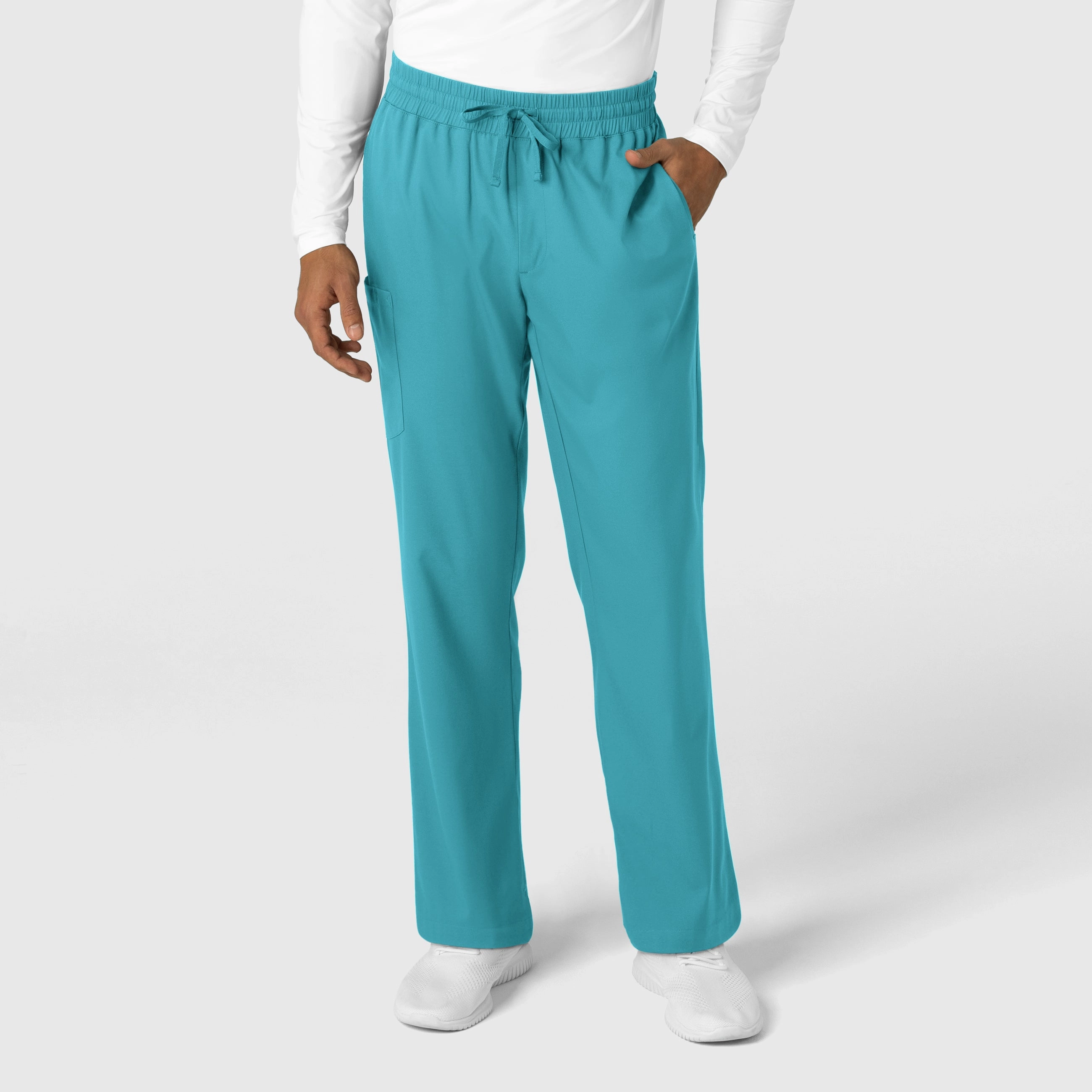 All Purpose Wear Boundless Men's Straight Leg Scrub Pant - Teal