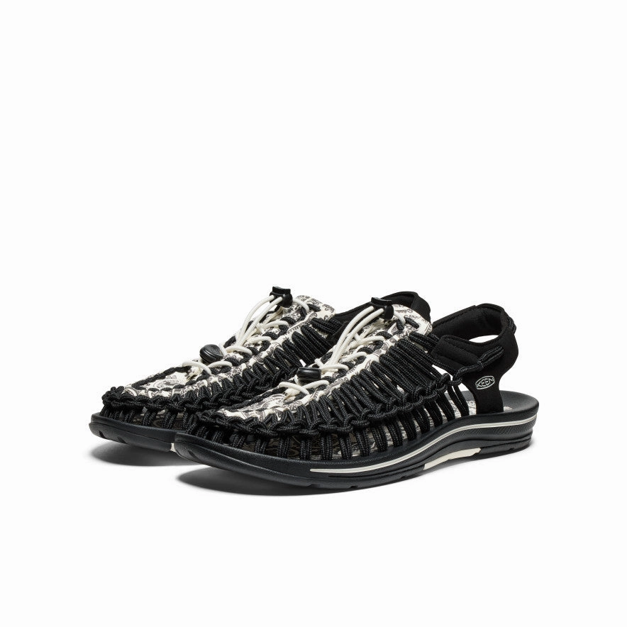 Stylish Flats Outdoor Relaxation Shoes Men's UNEEK Sneaker x T.H.C.  |  Blk Raven Paisley