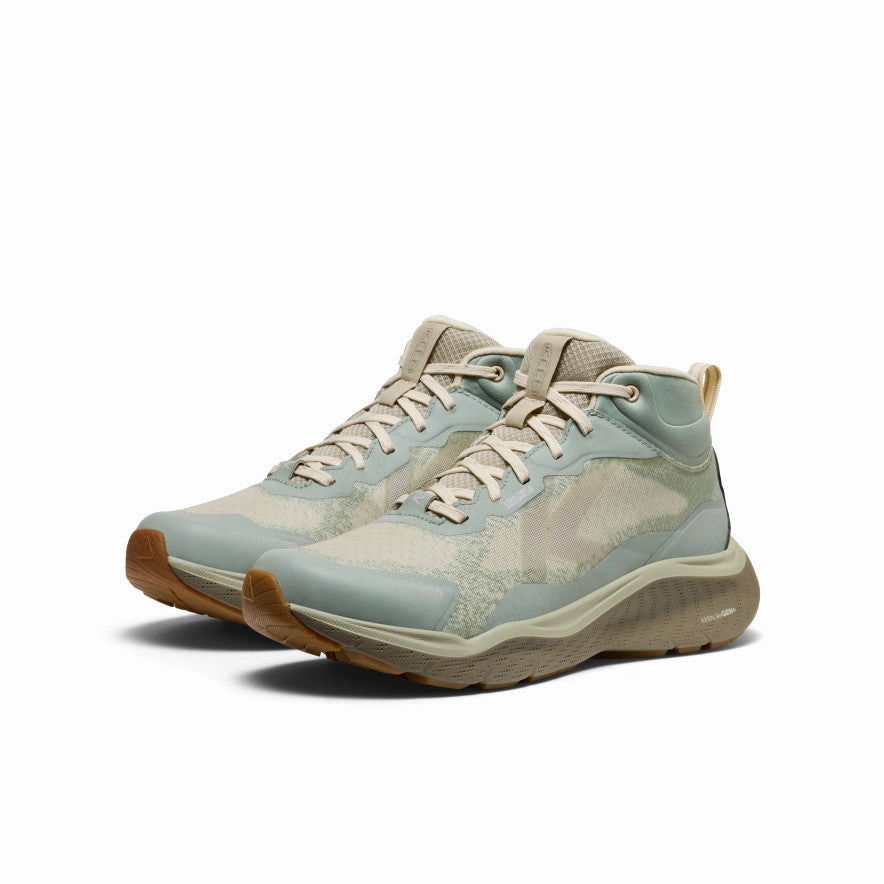 Trail Comfort Women's Leiki Waterproof Hiking Boot  |  Iceberg Green/Birch