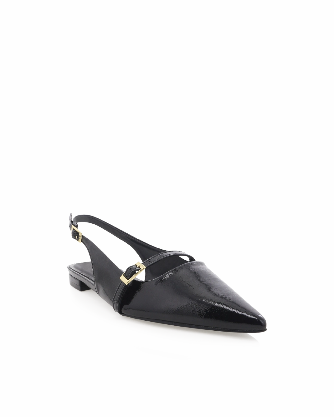 ISALINE - BLACK PATENT Model Look