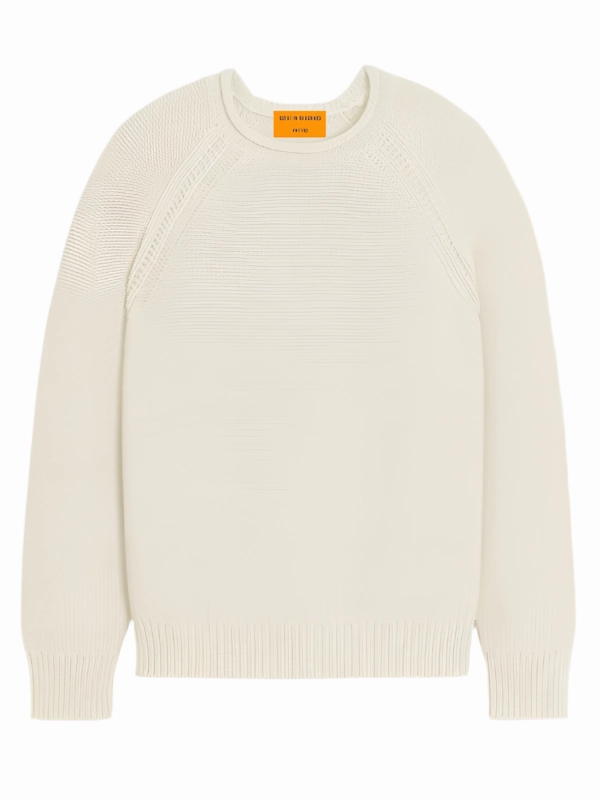 Snug feel NonRestrictive Cut Island Rollneck in Ecru