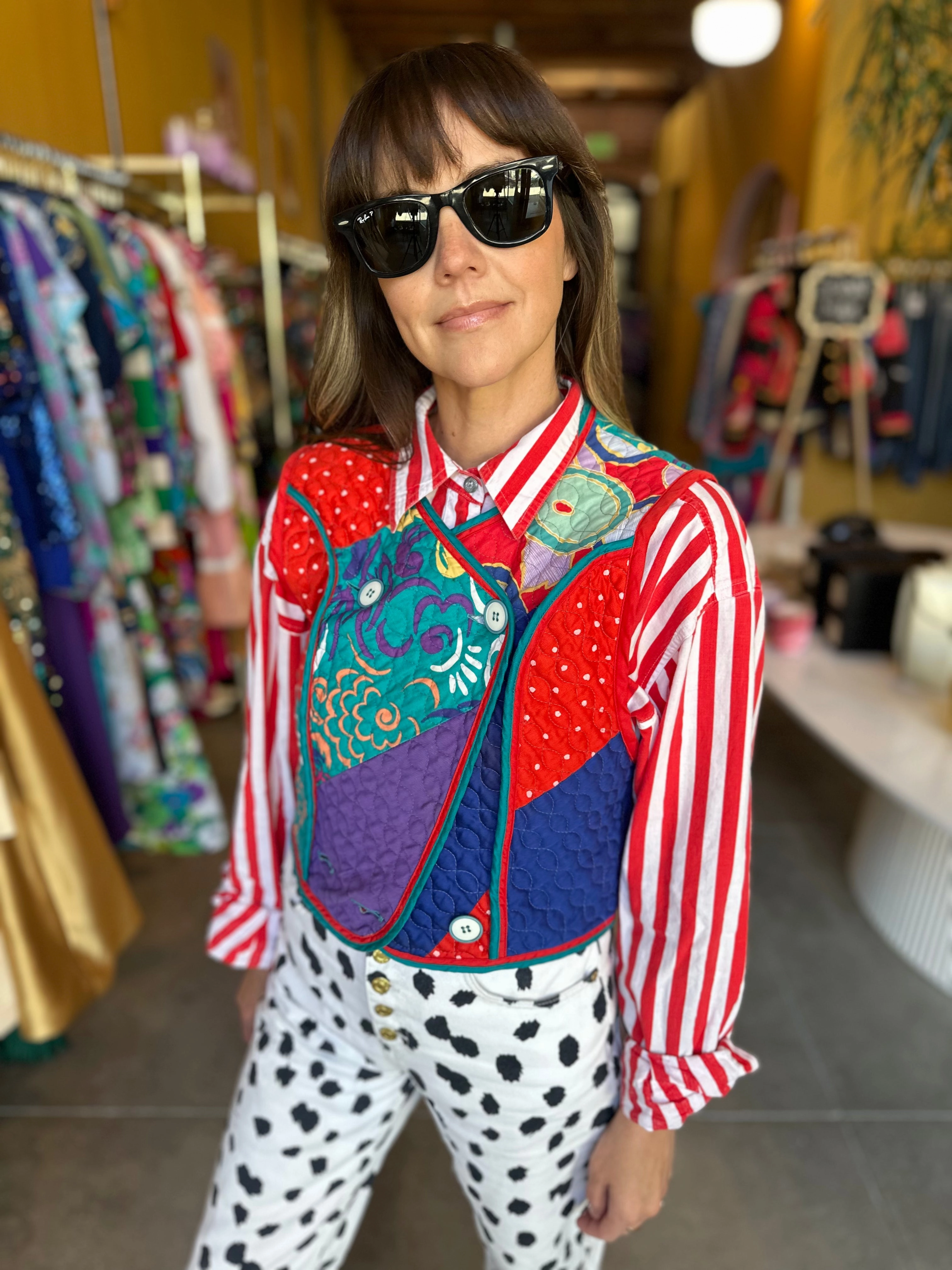 Wrinkle Free Care Jeanne Marc Quilted Vest