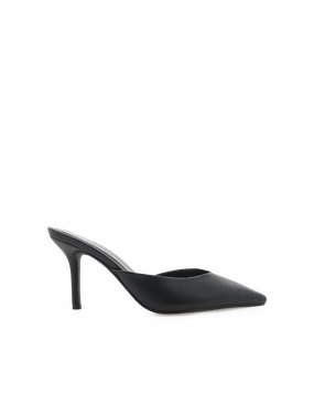Open Back Heels Vibrant Tone KAREY - BLACK
