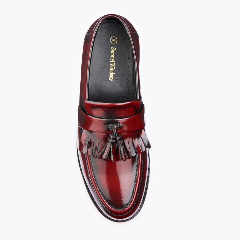 Firm Step Art Spot Kempton Shoe - Oxblood