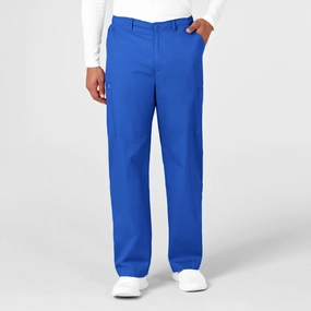 Adaptive Fit Relaxed Design Wear WonderWORK Men's Cargo Scrub Pant - Royal