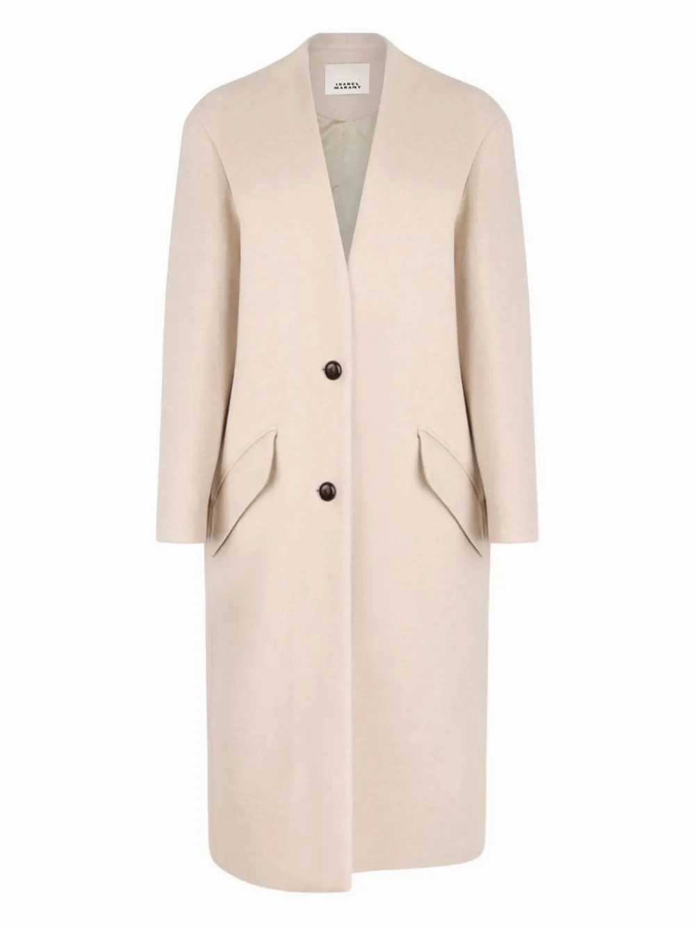 Minimalist Aesthetic Heat Resistant Fabric Florane Coat in Ecru