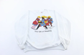 1993 The Gift of Reading Graphic Sweatshirt product weekday wearability