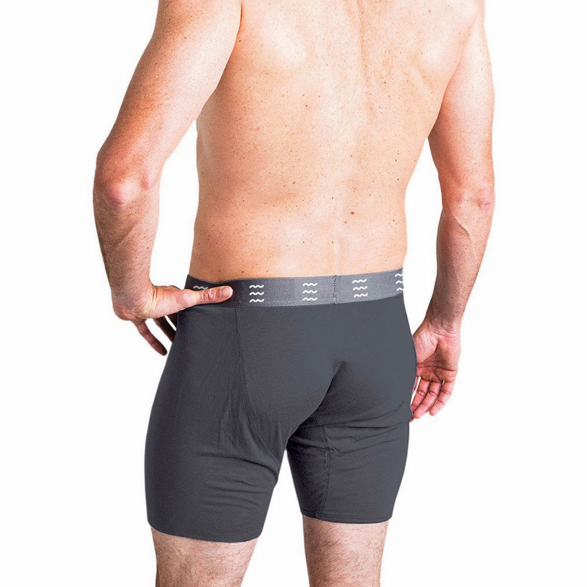Men's Bamboo Comfort Boxer Brief Stylish Detail Friends Meetup