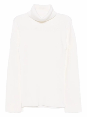 Slit Sleeve Knit in Ecru ShapeRetention Fabric