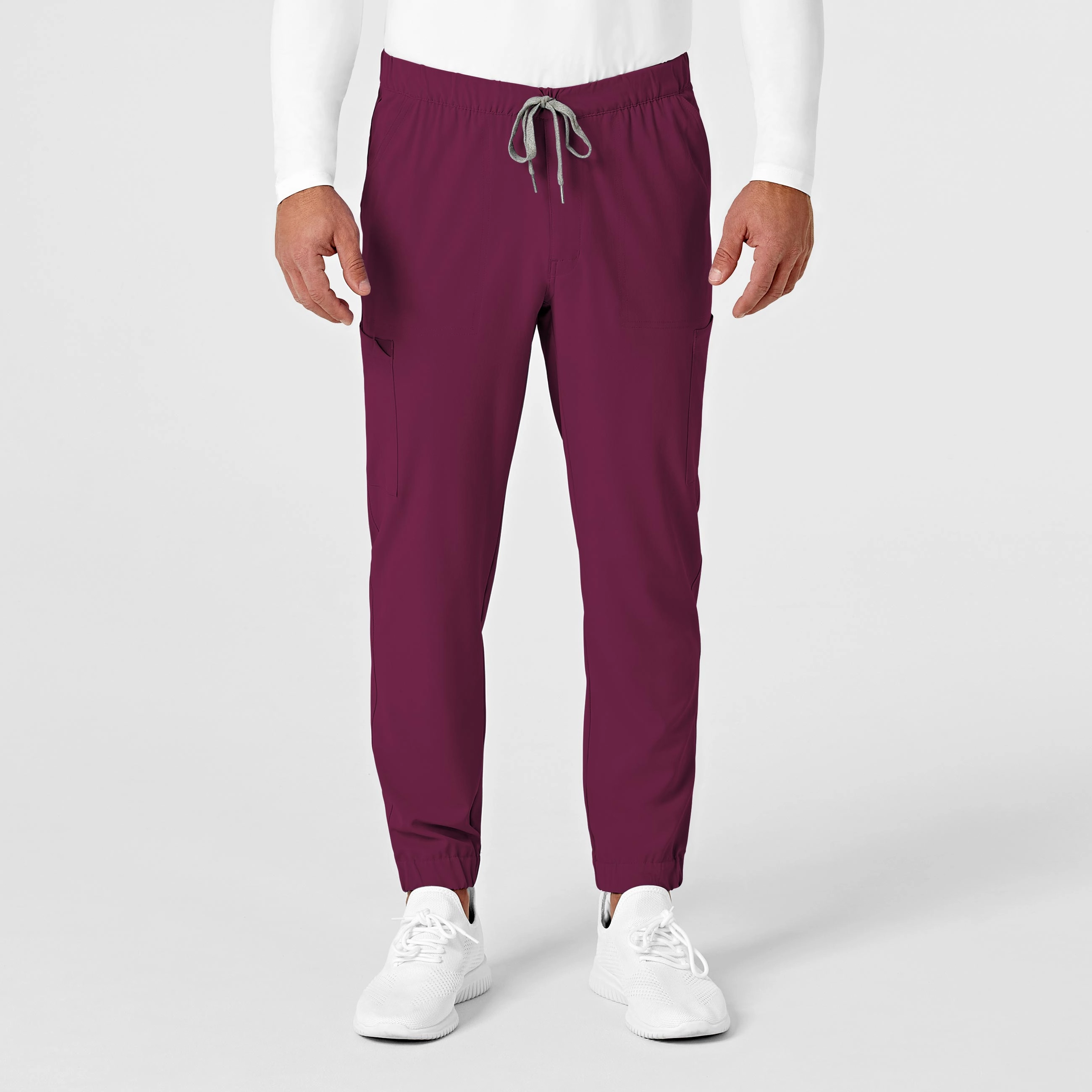 RENEW Men's Jogger Scrub Pant - Wine Comfort Control Comfy Vibes