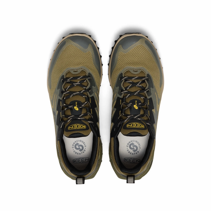 Men's Zionic NXT Waterproof Hiking Shoe  |  Martini Olive/Lemon Curry Padded collar Sporty