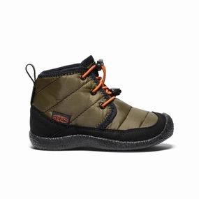 Little Kids' Howser II Waterproof Chukka  |  Dark Olive/Gold Flame Home Comfort
