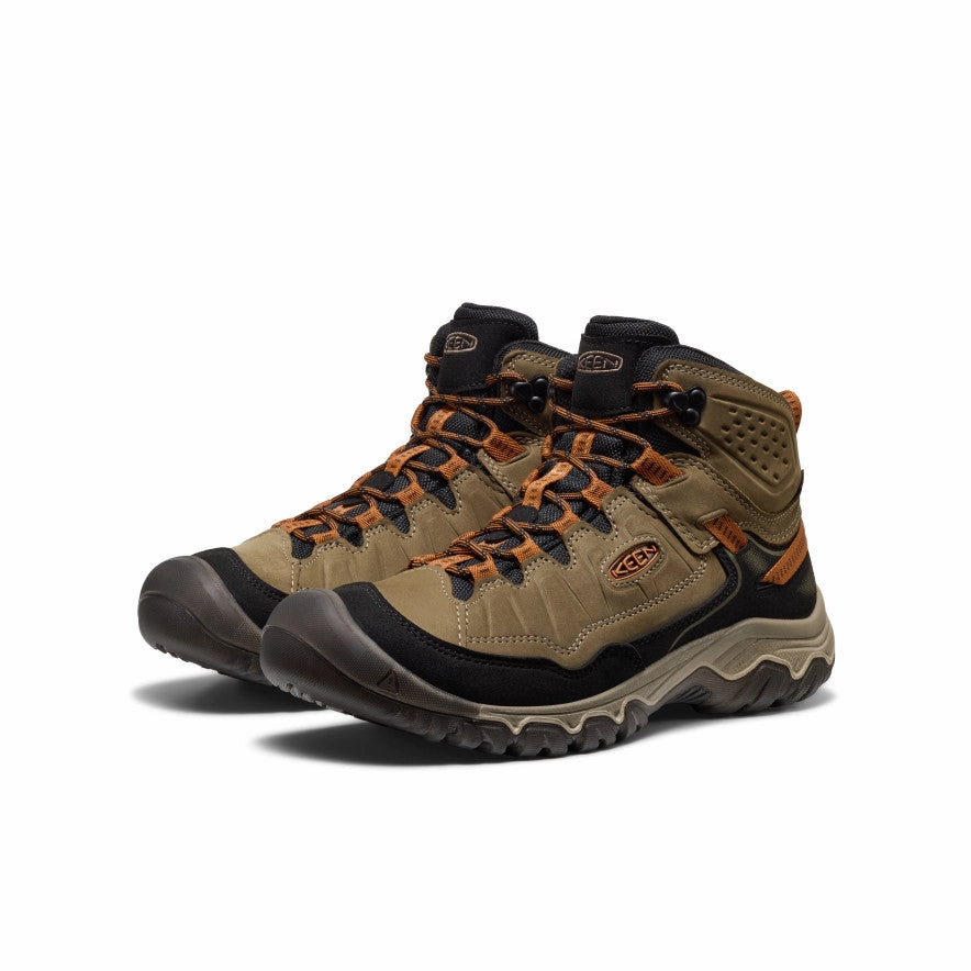 Stable Support Rainy Days Coffee Shop Men's Targhee IV Waterproof Hiking Boot  |  Sea Turtle/Roasted Pecan