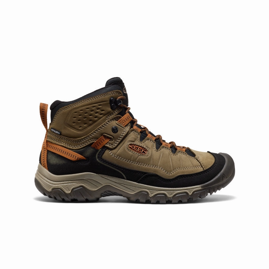 Men's Targhee IV Waterproof Hiking Boot  |  Sea Turtle/Roasted Pecan Flexible Cushioned Insole