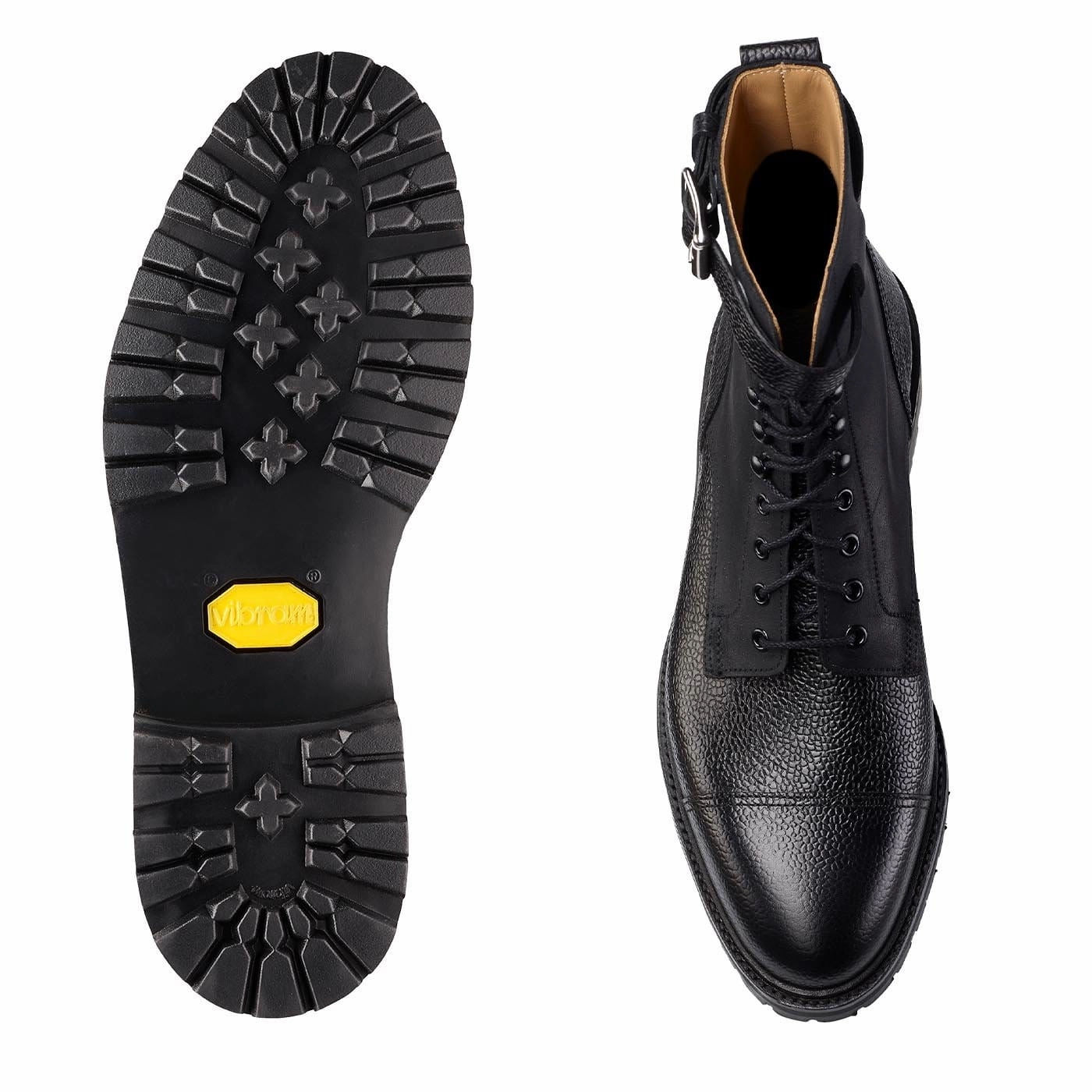 Aldershot Black Scotch Grain & Black Rough-Out Suede All Day Wear