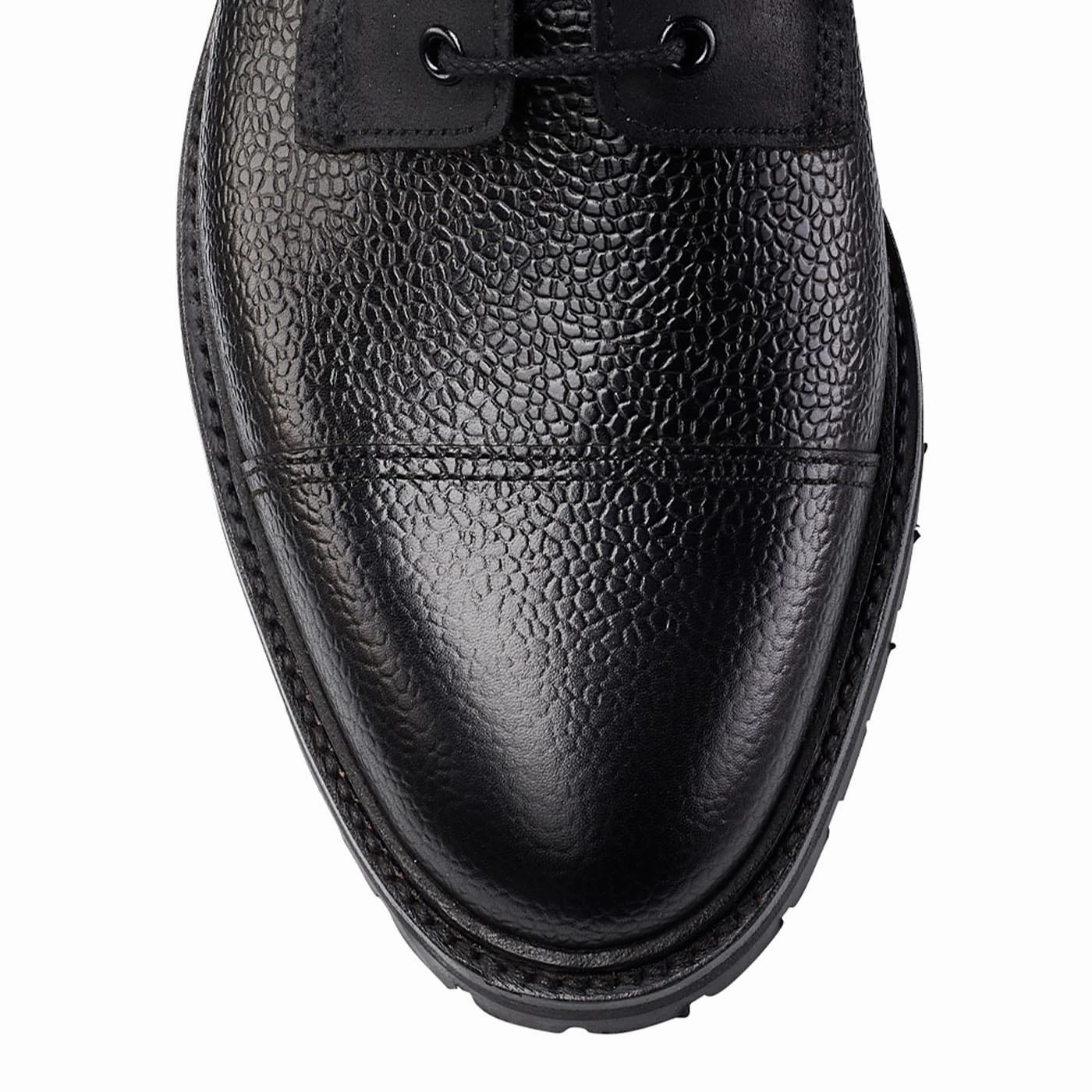 Good Grip Practical Style Aldershot Black Scotch Grain & Black Rough-Out Suede