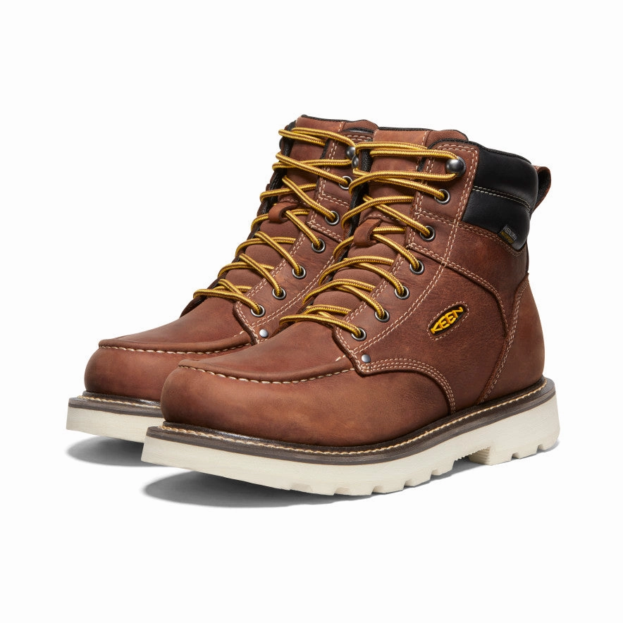 Breathable Remote Hiking Dad Mode Men's Cincinnati 6" Waterproof 90?? Heel Boot (Soft Toe)  |  Tuscan Red/Sandshell