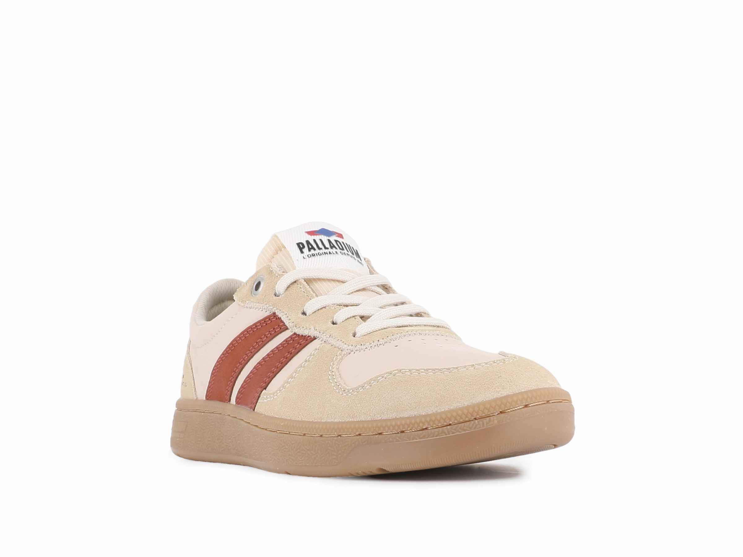 74484-137-M | PALLACUP FLAME OG | ALMOND MILK/BRICK Feet Relief Lace Lock