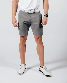 Men's Ash Gray Golf Shorts High Rise Waist