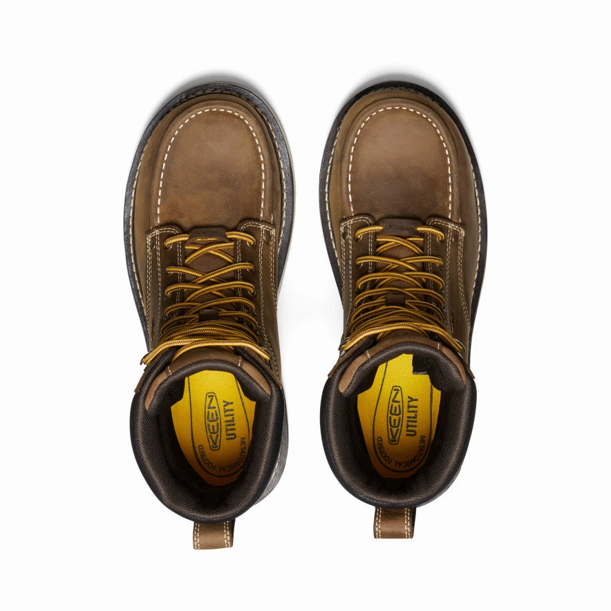 Men's Cincinnati 8" Waterproof 90?? Heel Boot (Carbon Toe)  |  Belgian/Sandshell Everyday Protection Inner Glow