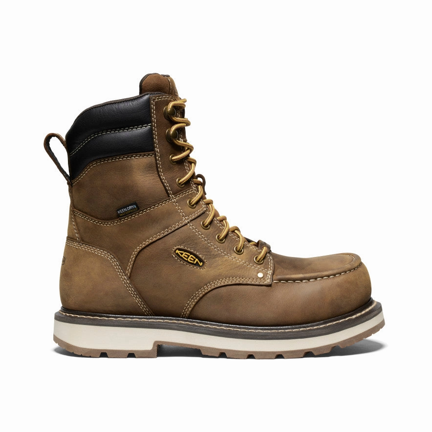 Men's Cincinnati 8" Waterproof 90?? Heel Boot (Carbon Toe)  |  Belgian/Sandshell Casual Walk Weekend Adventure