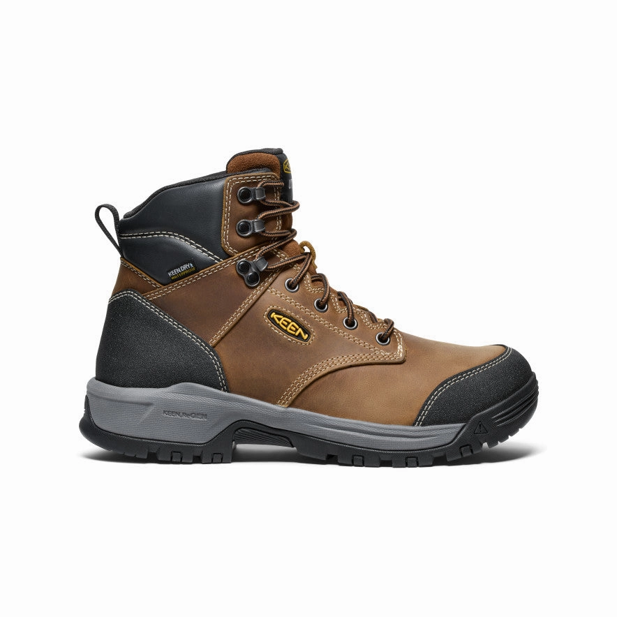 Men's Evanston 6" Waterproof Boot (Soft Toe)  |  Bison/Black Eco Friendly Manufacturing Dance Edge