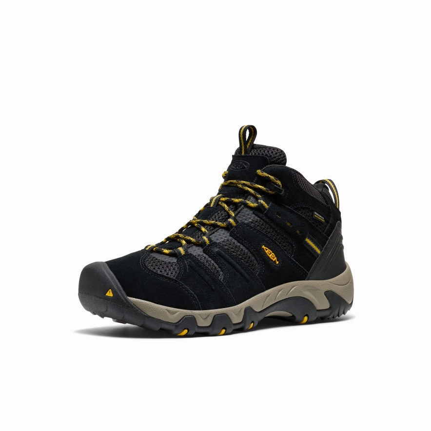 Men's Headout Waterproof Hiking Boot  |  Black/Lemon Curry Seamless Comfort Rough Terrain Stable Support Nature Lover