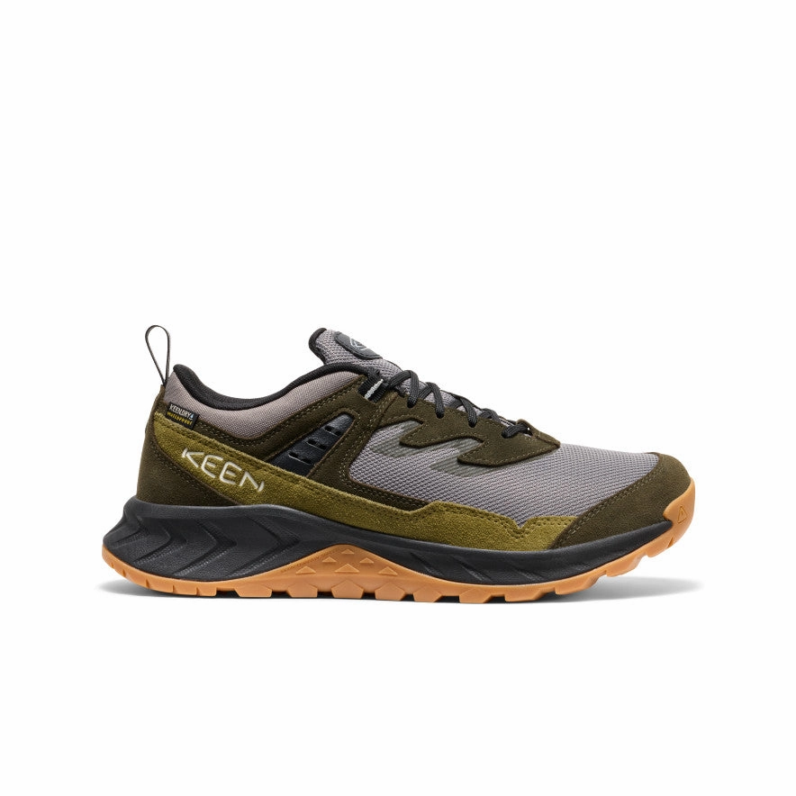 On Trail Men's Hightrail Waterproof Hiking Shoe  |  Steel Grey/Forest Night