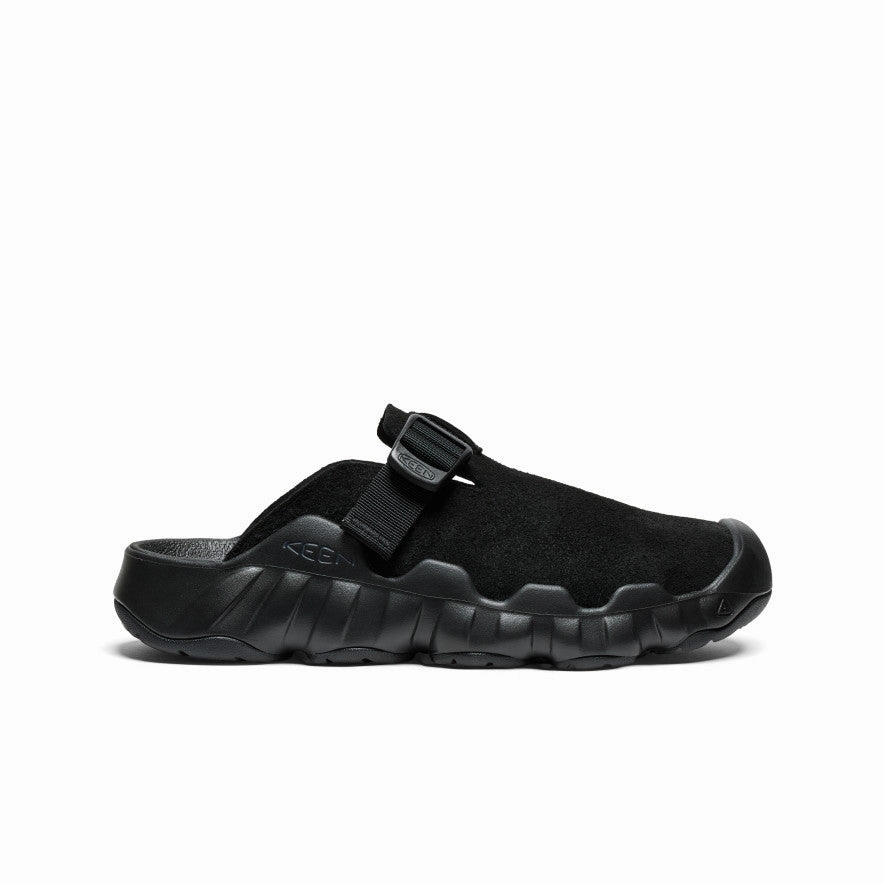 Men's Hyperport Leather Clog  |  Black/Black Comfy Fit Step in Style