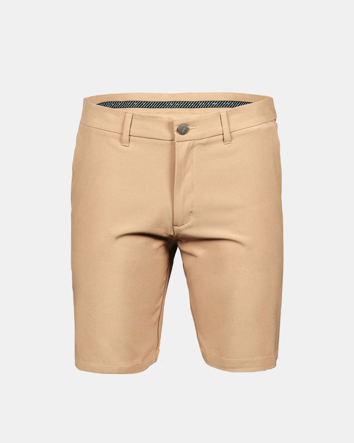 Men's Khaki Golf Shorts Slim Look