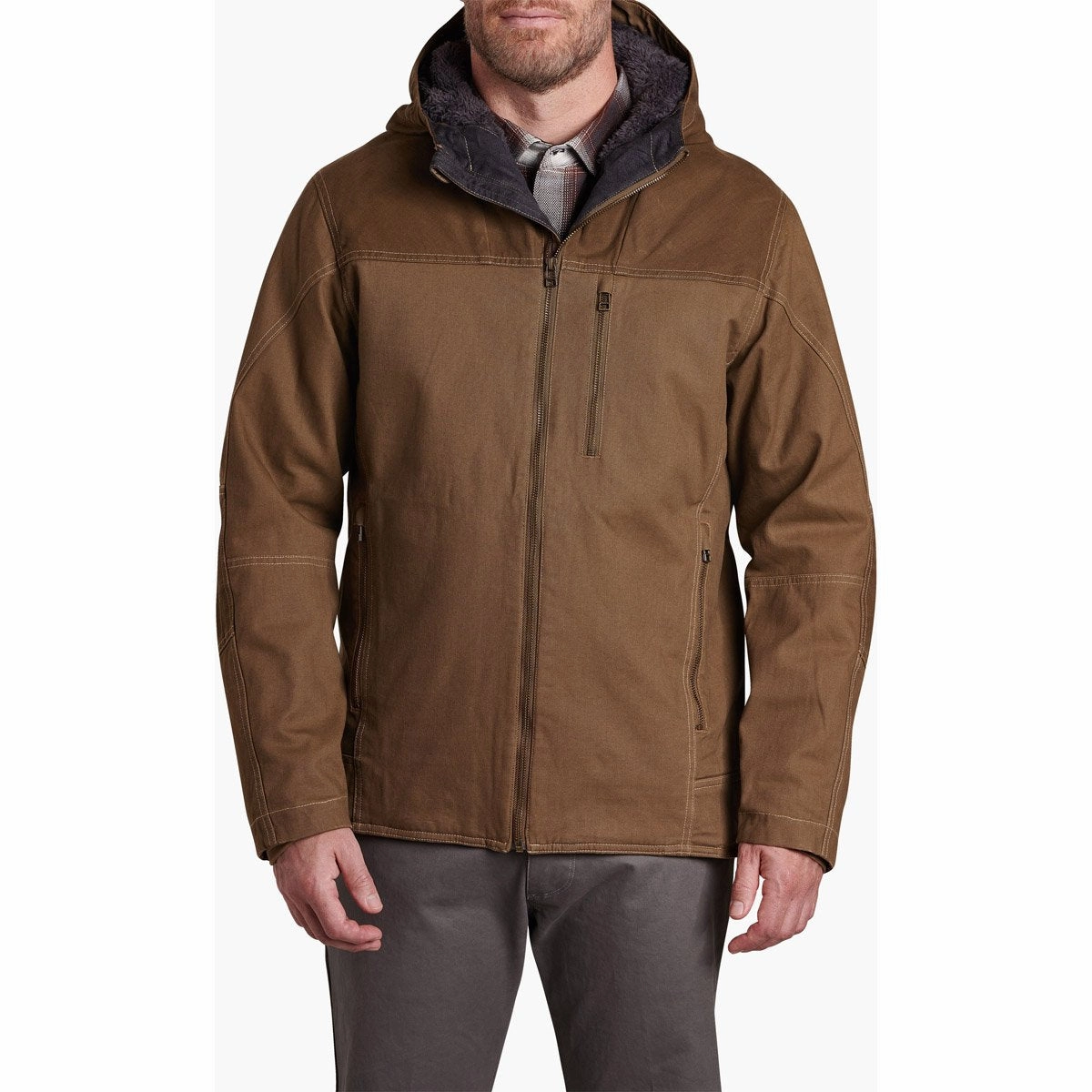 Men's Law Fleece Lined Hoody Fresh Function Zip Front