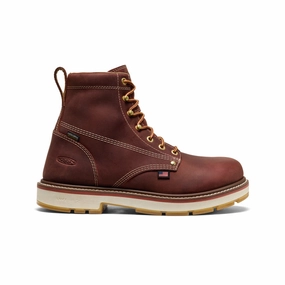 Ultimate Comfort Breathable River Crossing Men's Liberty 6" Waterproof 90?? Heel Boot (Carbon Toe)  |  Bombay Brown/Gum