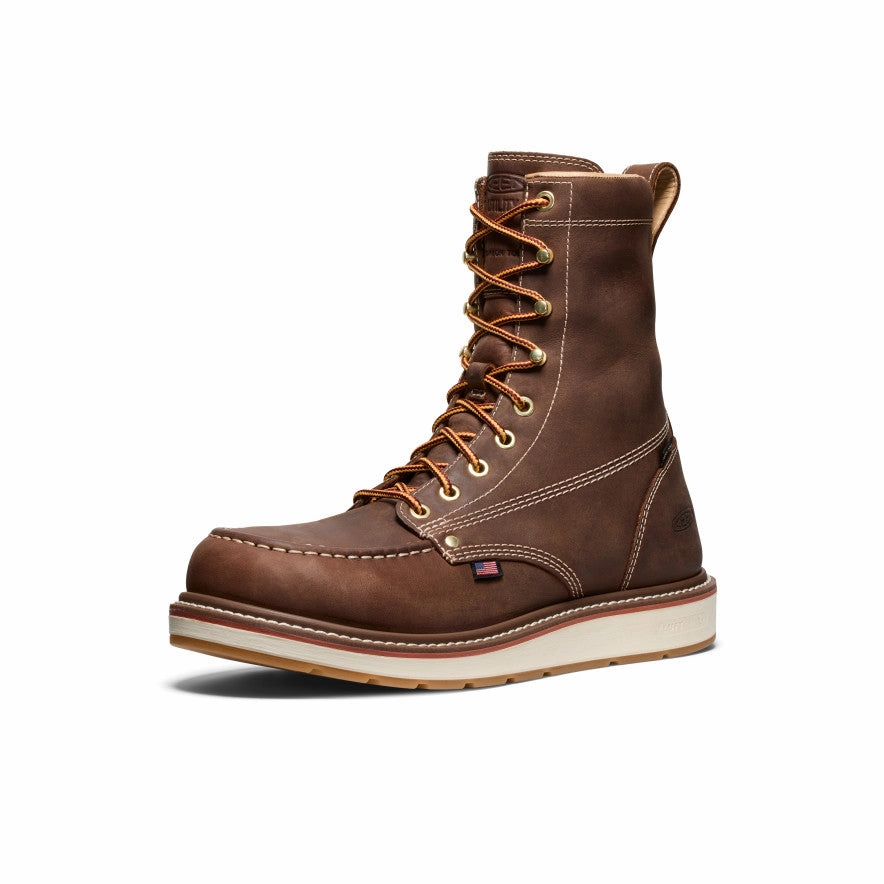 Premium Protection Functional Men's Liberty 8" Waterproof Boot (Carbon Toe)  |  Chestnut/Gum