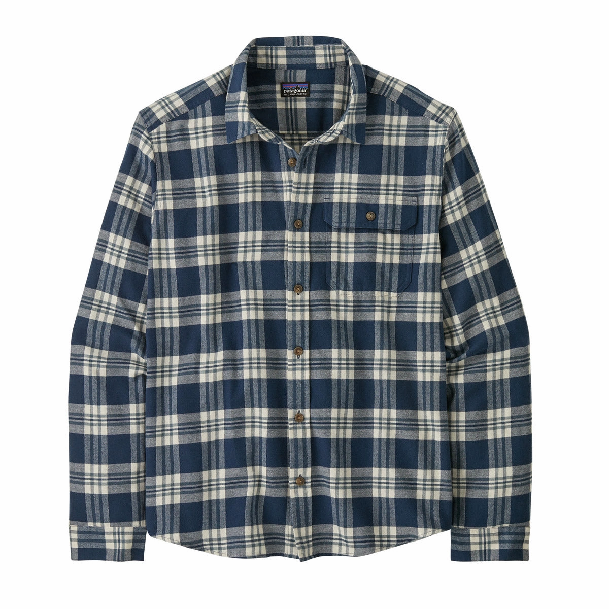Men's Long-Sleeved Lightweight Fjord Flannel Shirt Tear Resistant Reinforcement Comfy Wear