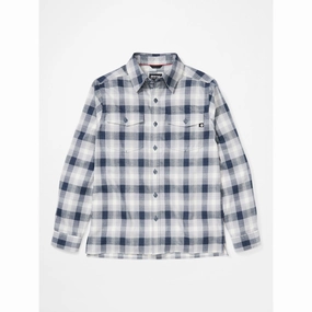 Men's Movatn Heavyweight Long-Sleeve Flannel Shirt Simple Elegance Lightweight Material